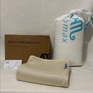 Travel Contour Memory Foam Pillow, Cervical Pillow for Neck Pain